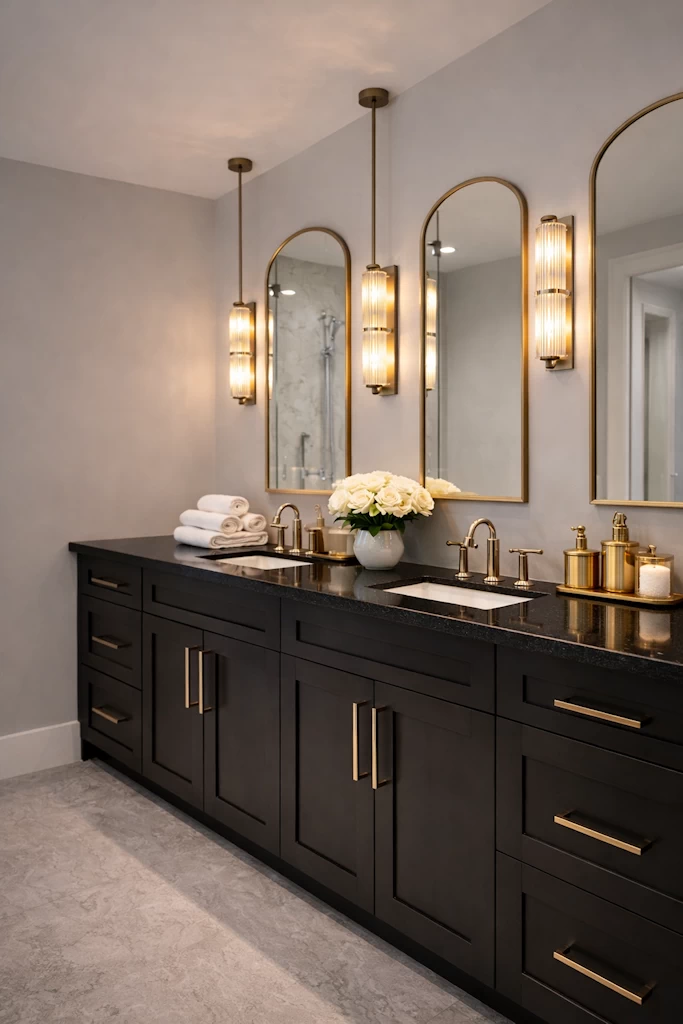 Luxury bathroom vanity renovation in Palm Beach County