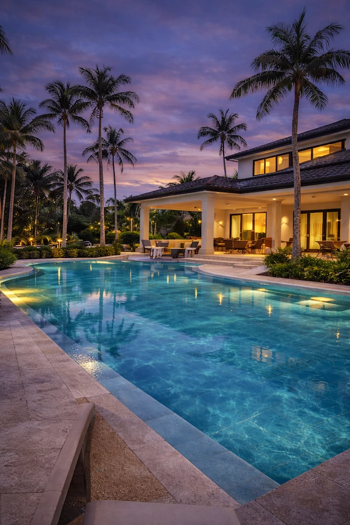 Luxury swimming pool services in Palm Beach County